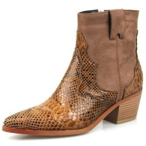 Bottines Santiag Femme Beiges