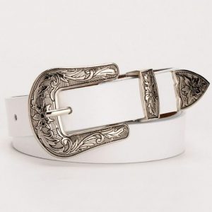 Ceinture Western Blanche