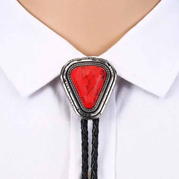 Bolo Tie Homme Rouge