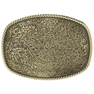 Boucle de Ceinture Dorée Cowboy