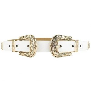 Ceinture Western Double Boucle en Cuir