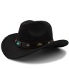 Chapeau de Cowboy Femme Noir