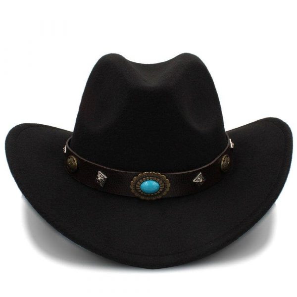 Chapeau de Cowboy Femme Noir