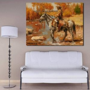 Tableau Peinture Western